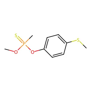Phosphonothioic acid, methyl-, O-methyl O-(4-(methylthio)phenyl) ester structure