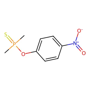 Phosphinothioic acid, dimethyl-, O-(p-nitrophenyl) ester structure