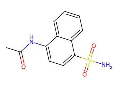 N-(4-sulfamoylnaphthalen-1-yl)acetamide structure