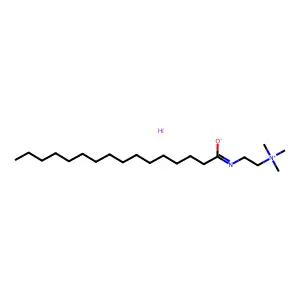 2-(Hexadecanoylamino)ethyl-trimethylazanium structure