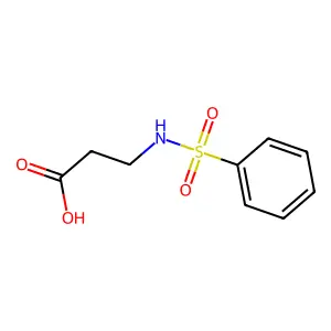3-苯磺酰氨基丙酸 structure