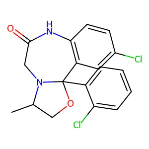 美沙唑仑 structure