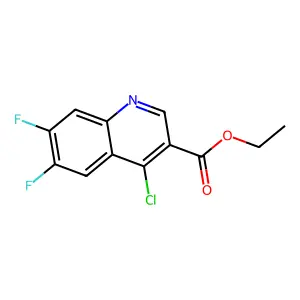 Ethyl 4-chloro-6,7-difluoroquinoline-3-carboxylate structure