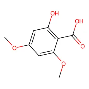 4,6-二甲氧基水杨酸 structure