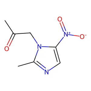 2-Propanone, 1-(2-methyl-5-nitroimidazol-1-yl)- structure