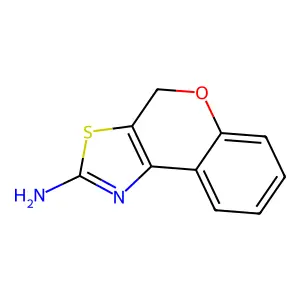 4H-chromeno(4,3-d)(1,3)thiazol-2-amine structure