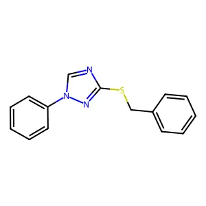 3-Benzylsulfanyl-1-phenyl-1,2,4-triazole structure