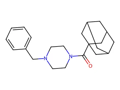 Adamantanyl 4-benzylpiperazinyl ketone structure