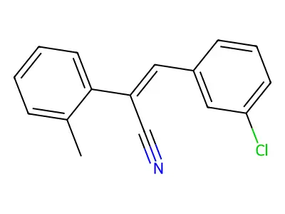 m-Chlorobenzylidene-2-methylphenylacetonitrile structure