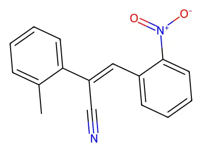o-Nitrobenzylidene-2-methylphenylacetonitrile structure