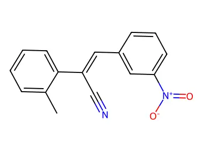 m-Nitrobenzylidene-2-methylphenylacetonitrile structure