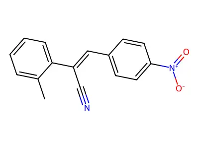 p-Nitrobenzylidene-2-methylphenylacetonitrile structure