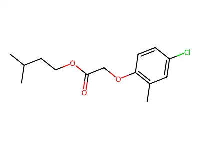Isopentyl (4-chloro-2-methylphenoxy)acetate structure