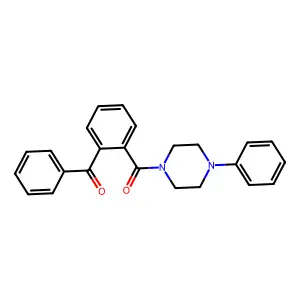 1-(o-Benzoylbenzoyl)-4-phenylpiperazine structure