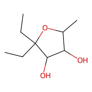 3,4-Furandiol, tetrahydro-2,2-diethyl-5-methyl- structure