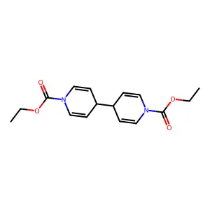 ethyl 4-(1-ethoxycarbonyl-4H-pyridin-4-yl)-4H-pyridine-1-carboxylate structure