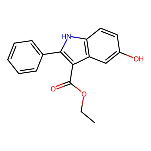 ethyl 5-hydroxy-2-phenyl-1H-indole-3-carboxylate structure