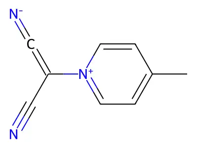 1-(Dicyanomethylide)-4-methylpyridinium structure