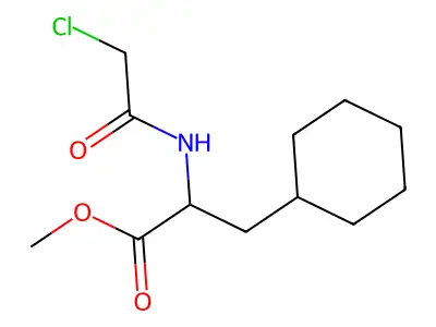 Methyl 2-[(2-chloroacetyl)amino]-3-cyclohexylpropanoate structure