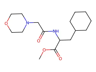 Methyl 3-cyclohexyl-2-[(2-morpholinoacetyl)amino]propanoate structure