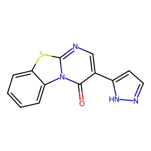 3-(1H-pyrazol-5-yl)-4H-pyrimido[2,1-b][1,3]benzothiazol-4-one structure