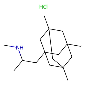 Adamantane, 1-(2-methylaminopropyl)-3,5,7-trimethyl-, hydrochloride structure