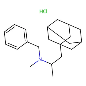 Adamantane, 1-(2-(N-benzyl-N-methyl)aminopropyl)-, hydrochloride structure