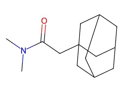 N,N-Dimethyltricyclo[3.3.1.13,7]decane-1-acetamide structure