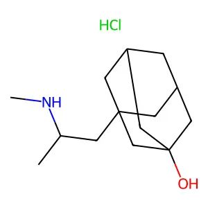 3-Adamantanol, 1-(2-methylaminopropyl)-, hydrochloride structure