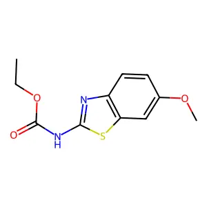 N-(6-甲氧基-1,3-苯并噻唑-2-基)氨基甲酸乙酯 structure