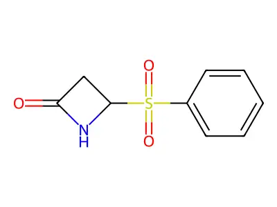 4-(Phenylsulfonyl)-2-azetidinone structure