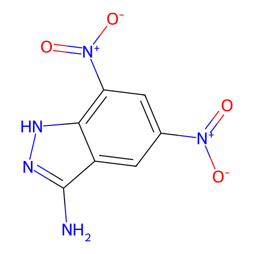 5,7-dinitro-1H-indazol-3-amine structure