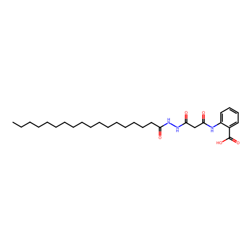 2-{[3-(2-Octadecanoylhydrazinyl)-3-oxopropanoyl]amino}benzoic acid structure