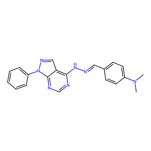 C20H19N7 structure