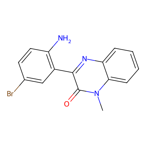 3-(2-amino-5-bromophenyl)-1-methylquinoxalin-2(1H)-one structure