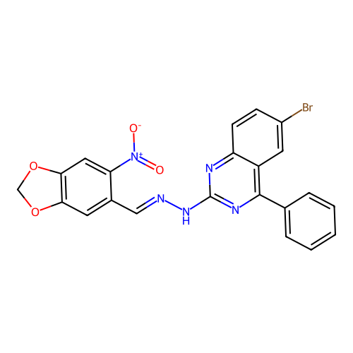 C22H14BrN5O4 structure