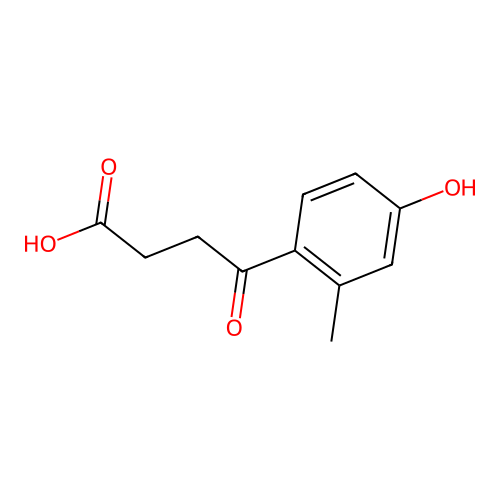 4-(4-Hydroxy-2-methylphenyl)-4-oxobutanoic acid structure
