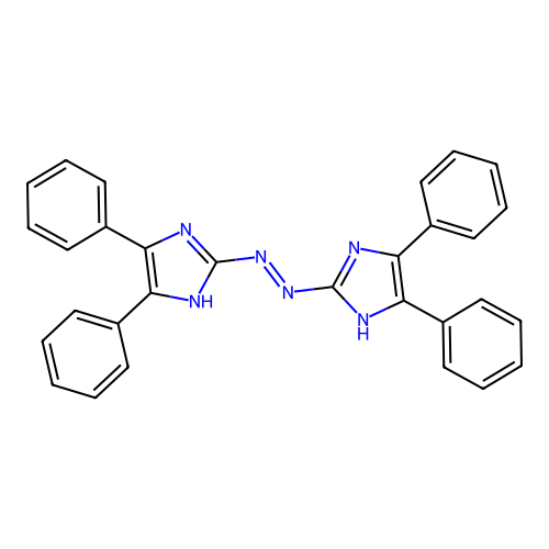 bis(4,5-diphenyl-1H-imidazol-2-yl)diazene structure