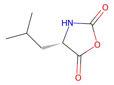 (R)-4-Isobutyloxazolidine-2,5-dione structure
