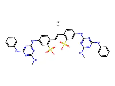 C34H32N12O6S2.xNa structure