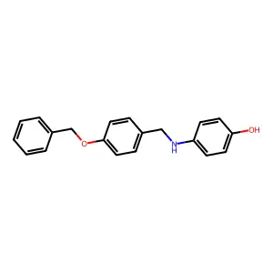 4-{[4-(Benzyloxy)benzyl]amino}phenol structure