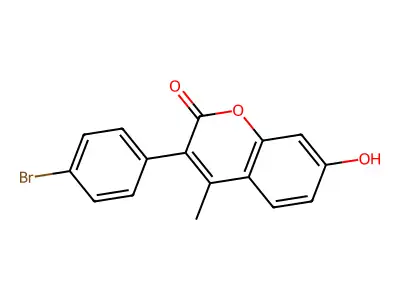 3-(4-Bromophenyl)-7-hydroxy-4-methylchromen-2-one structure