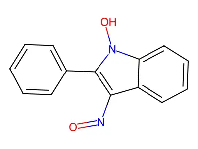 1-Hydroxy-3-nitroso-2-phenylindole structure