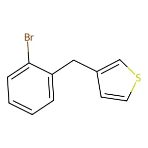 3-[(2-Bromophenyl)methyl]thiophene structure