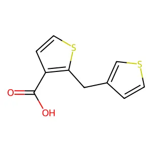 3-Thiophenecarboxylicacid, 2-(3-thienylmethyl)- structure