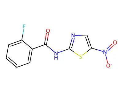 2-Fluoro-N-(5-nitro-2-thiazolyl)benzamide structure