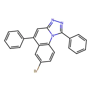 7-Bromo-1,5-diphenyl-[1,2,4]triazolo[4,3-a]quinoline structure