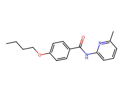 4-butoxy-N-(6-methylpyridin-2-yl)benzamide structure