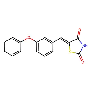 (e)-5-(3-Phenoxybenzylidene)thiazolidine-2,4-dione structure