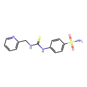 1-(Pyridin-2-ylmethyl)-3-(4-sulfamoylphenyl)thiourea structure